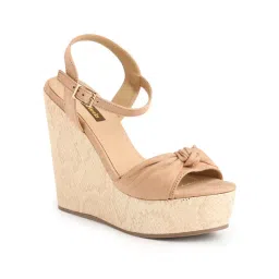 Flat n Heels Women Beige Wedges Heels-picture-35