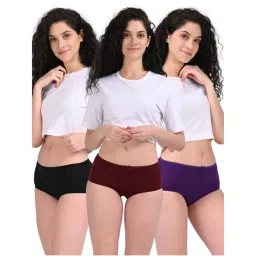 Adira BrZee Hipster Panties Black Maroon Purple-image-2