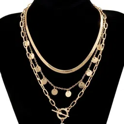 Arzonai Gold-Toned Metal Necklace image 4