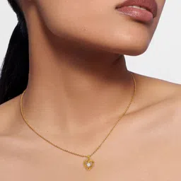 KISNA DIAMOND AND GOLD JEWELLERY 14KT Yellow Gold Diamond Pendent 0.89gm-picture-34