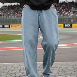 FALKRA Men Straight Fit Mid-Rise Light Fade Stretchable Jeans image 5