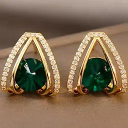 Tiso Women Gold-Plated Alloy Studs image 5