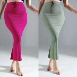 IndianRang Pack Of 2 Stretchable High-Rise Saree Shapewear-picture-26