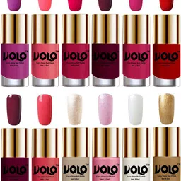 VOLO Set of 12 Luxury Super Shine Nail Polish- 9.9ml Each-Combo No.38 image 1