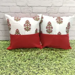 Pink Parrot Multicoloured Ethnic Motifs Square Cushion Covers-picture-33