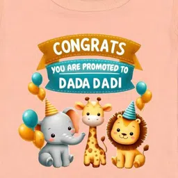 Arvesa Congrats Dada Dadi Printed Bodusuit image 2