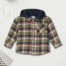 max Boys Tartan Checks Opaque Checked Casual Shirt image 1