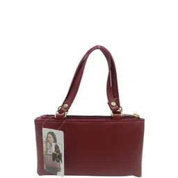 Esmoda Floral Printed PU Structured Handheld Bag image 4