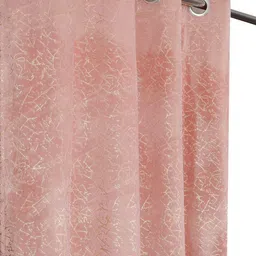 GEET CREATIONS Pink Set of 2 Window Curtain image 2