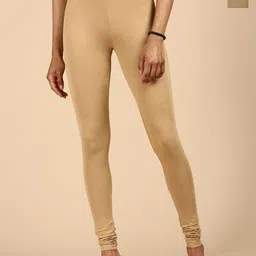 De Moza Women Cotton Pack Of 2  Churidar Length Leggings-image-9