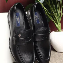 Carlton London Men Leather Formal Loafers-image-99