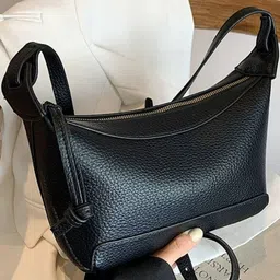 CORSICA Women Black Solid Swagger Shoulder Bag-picture-35