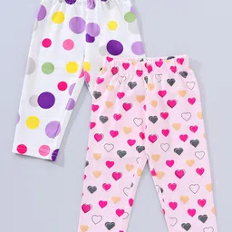 Doreme Three Fourth Length Printed Leggings Pack of 2 - Multicolor-picture-22