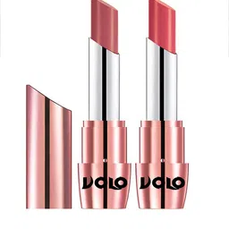 VOLO Set Of 2 Creme Matte Lipstick - 3.5 g Each - Light Peach - 632 & Dark Peach -637 image 1