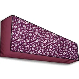 The Furnishing Tree Maroon Printed Air Conditioner Cover image 2