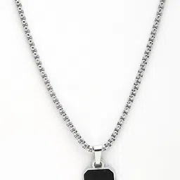 Anek goods Silver-Toned Stainless Steel Minimal Necklace-image-68