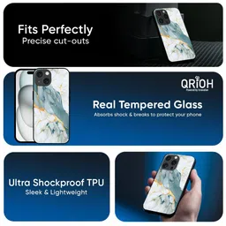 QRIOH Abstract Printed Apple iPhone 16e Back Case Mobile Accessories image 3