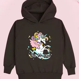 NUSYL Girls Printed Hooded Sweatshirt-picture-30