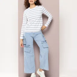 DILLINGER Striped Pure Cotton T-shirt image 4