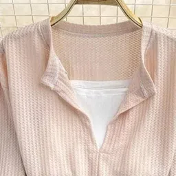 miss mosa by akanksha Alamode By Akanksha Women Beige Laurel Full Sleeve Summer Tops image 2