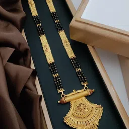 MADHURAM FASHION Gold-Plated Artificial Beads Mangalsutra-picture-35