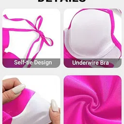 Scarlet Kiss Halter Neck High-Waist Swim Bikini Set image 5