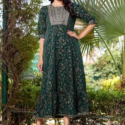 Chandbaali Floral Print Maxi Dress-picture-28
