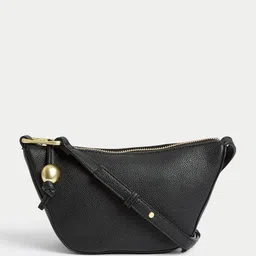Marks & Spencer Women Solid Half Moon Leather Sling Bag-picture-26