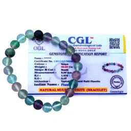 Apnisanskriti Unisex Multi-Fluorite Stone Bracelet image 2