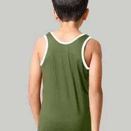 MGRS Boys Pack Of 2 Printed Pure Cotton Basic Vests image 2