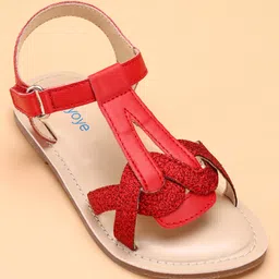 Babyoye Sandals With Velcro Closure - Red image 2