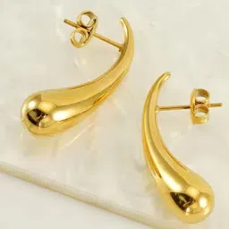 DIVASTRI Teardrop Shaped Studs Earrings image 2