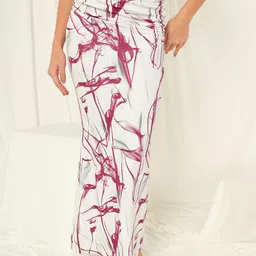 BAESD Women Printed Pencil Maxi Skirt-image-0