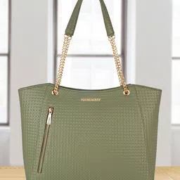 FLYING BERRY Textured PU Structured Satchel image 1