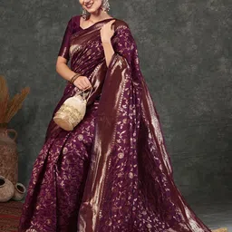 KALINI Woven Design Zari Art Silk Banarasi Saree image 2