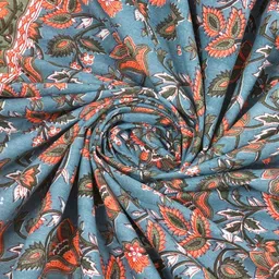 The Craft Monk Green Floral 210 TC King Bedsheet with 2 Pillow Covers image 3