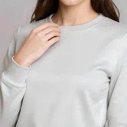 Calm Down Women Round Neck Long Sleeves Sweatshirt image 4