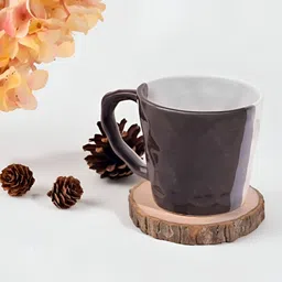 Storepedia Charcoal & White Handcrafted Textured Ceramic Matte Cups Set of Cups and Mugs-picture-22