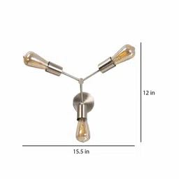 de maison decor Nigella Metal Novelty Wall Light (Silver) image 3