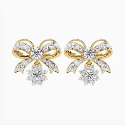 VALANOVA BIS Hallmark 18KT Yellow Gold Diamond Studded Earrings- 4.52 gm-picture-15