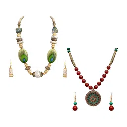 Sitashi Alloy Necklace & Earrings-image-24