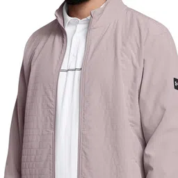 UNDER ARMOUR Men Mock Collar Solid Tailored Jacket image 2