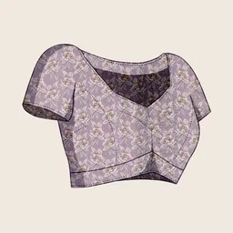 100 Dreams Floral Beads and Stones Pure Georgette Designer Saree image 5