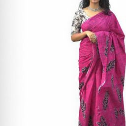 Pinkcity Trade World Floral Printed Pure Cotton Saree-picture-44
