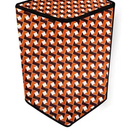 The Furnishing Tree Washing Machine Cover Frieze Pattern Orange Compatible for Whirlpool 6.5 Kg Ful image 3