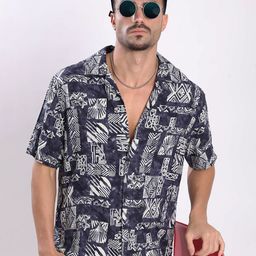 Bene Kleed Men Abstract Printed Casual Shirt-picture-1