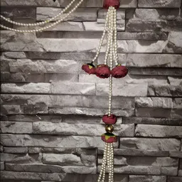 Nutts Green & Yellow Heavy-Look Peony-Flower Bandhanwar Festive Decor image 2