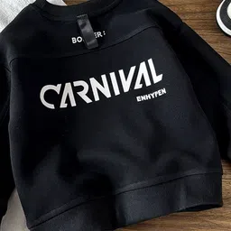 Xsole Boys Typography Printed Pullover image 2