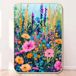 Myntra Elegant Homes Blue & Pink 1 Piece Wooden Floral and Botanical Wall Art-picture-23