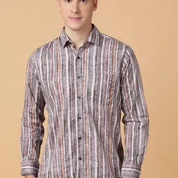 TABARD Men Spread Collar Solid Cotton Casual Shirt-picture-31